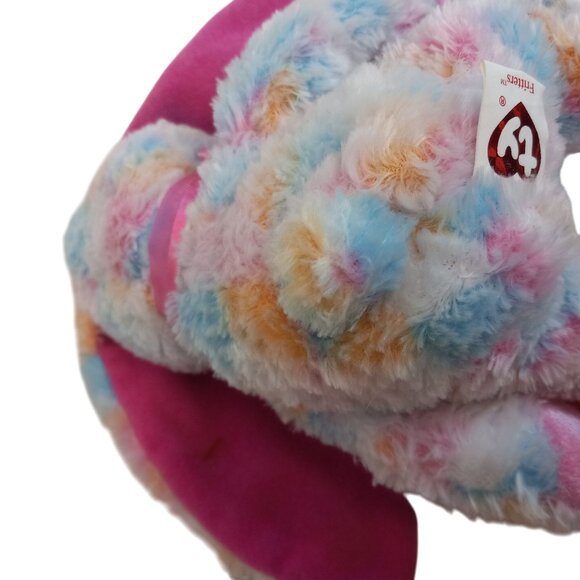 Ty Beanie Baby Of The Month Fritters Bunny Plush Toy Multicolor 2004 NEW - Picture 11 of 11